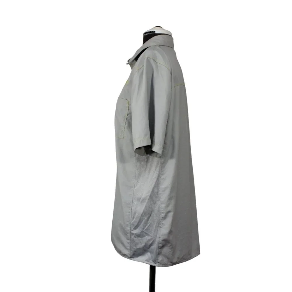 The North Face men's rip stop short sleeve pearl snap button front‎ shirt S